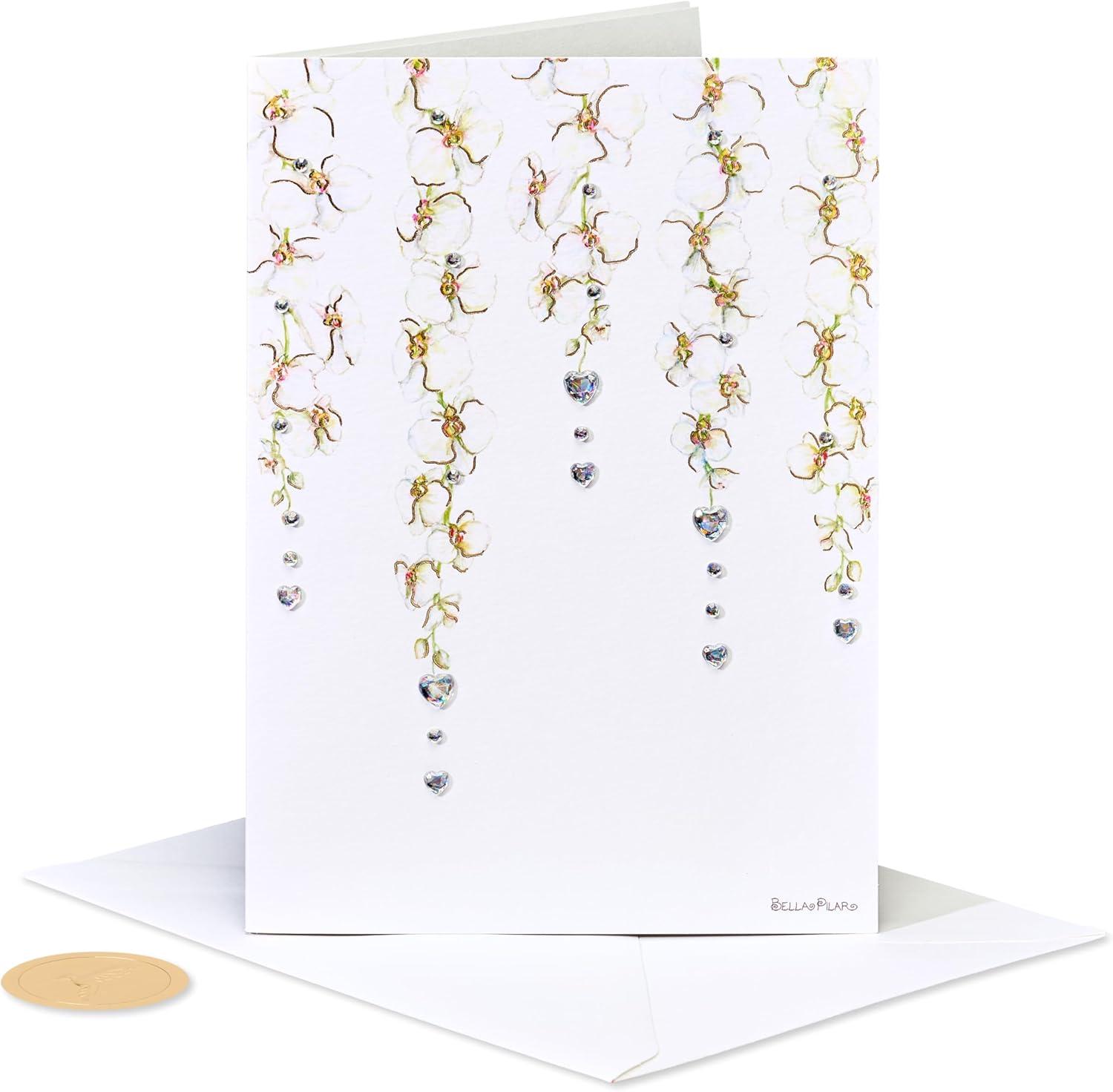 imagePapyrus Wedding Card Designed by Bella Pilar Happy Years TogetherFSC Cascading Orchids