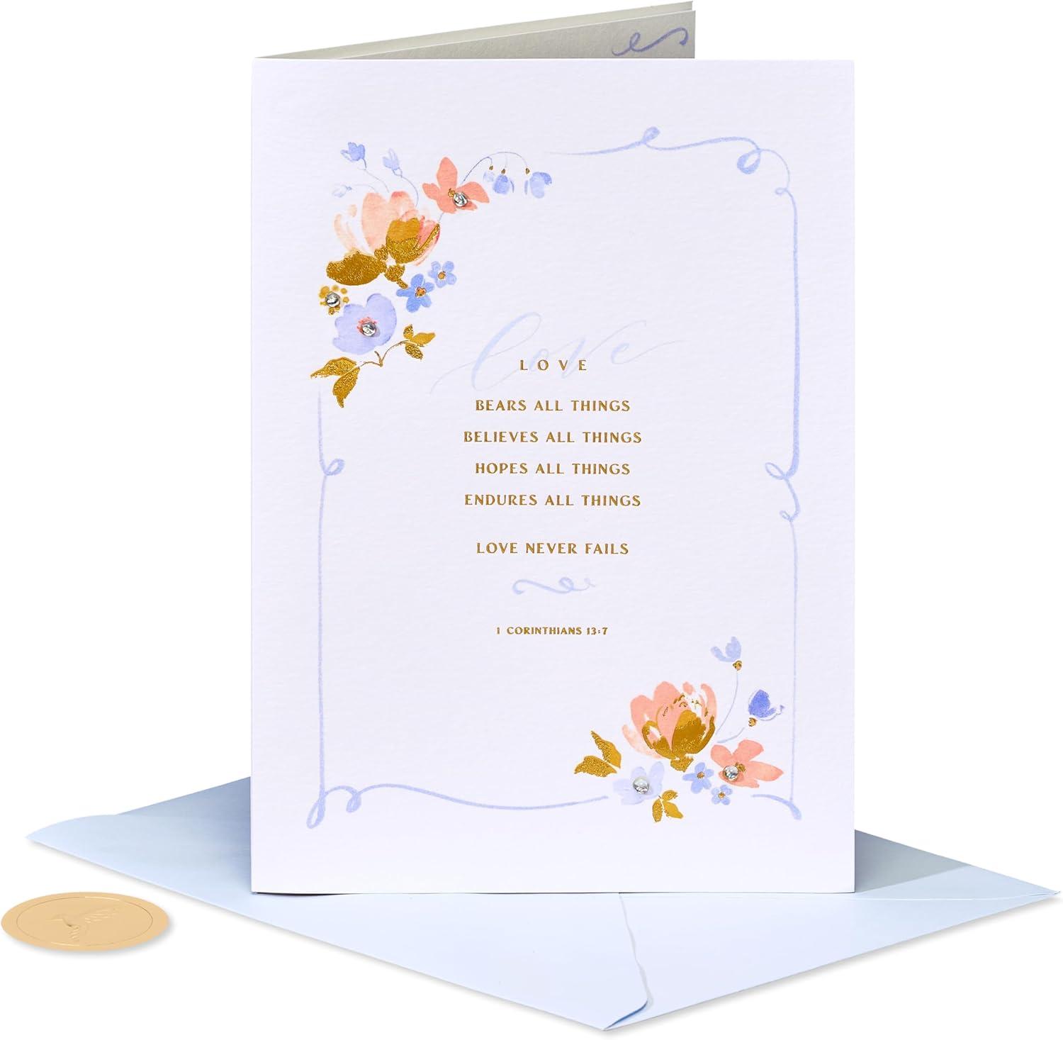 imagePapyrus Wedding Card Designed by Bella Pilar Happy Years TogetherFSC Love Never Fails