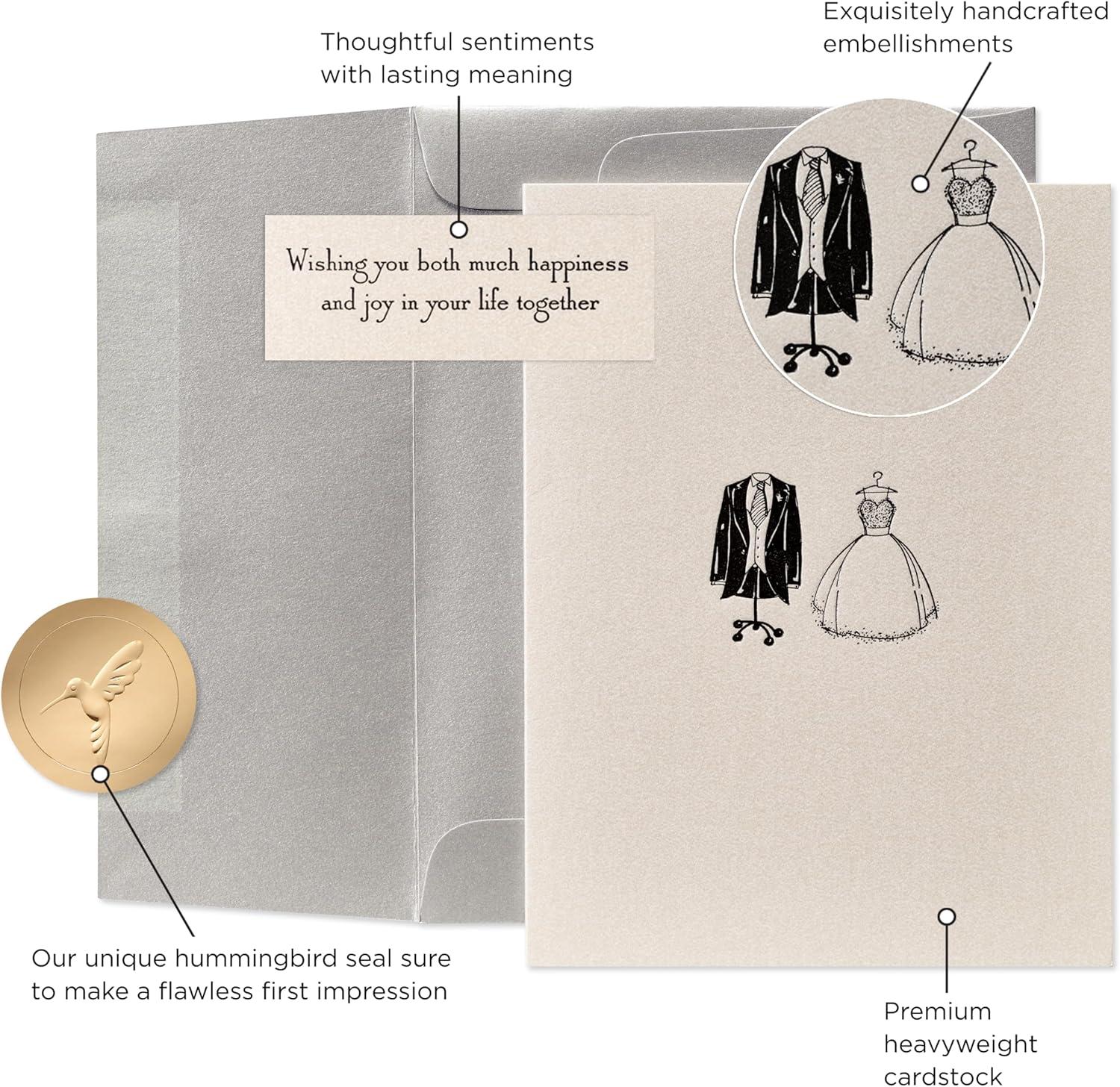 imagePapyrus Wedding Card Make Your Lives BrighterOff white and Grey