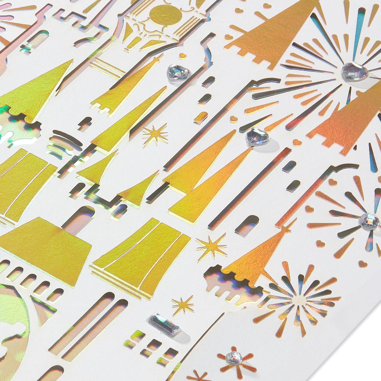 imagePapyrus Wedding Card Warmest WishesFSC Lasercut Castle