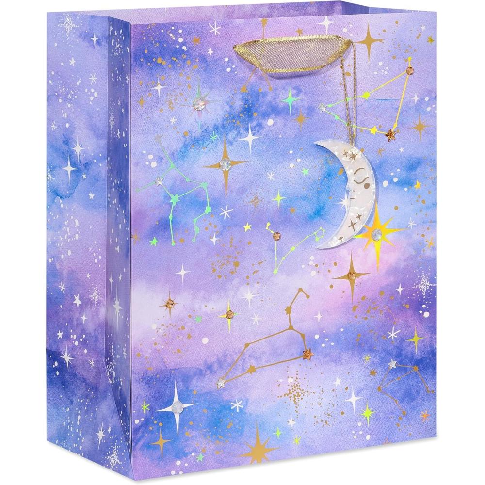 imagePapyrus 13quot Large Gift Bag Celestial Constellations for Birthdays Bridal Showers Anniversaries and All Occasions 1 Bag