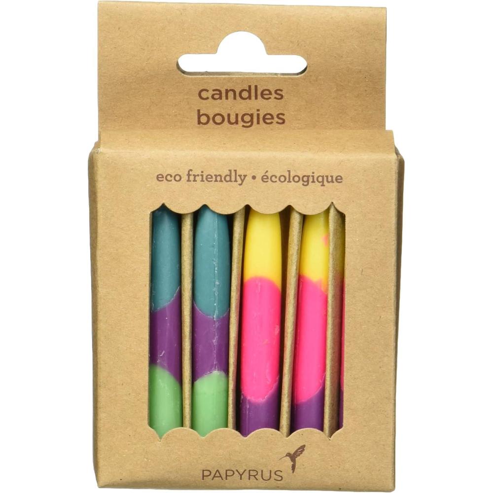 imagePapyrus Birthday Candles Multicolored 12CountTie Dye