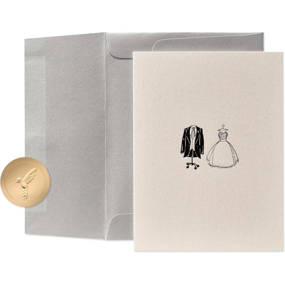 imagePapyrus Wedding Card Make Your Lives BrighterOff white and Grey