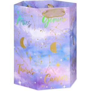 Papyrus 13″ Large Gift Bag (Celestial Clouds and Text) for Birthdays, Bridal Showers, Anniversaries and All Occasions (1 Bag)