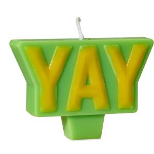 Papyrus Birthday Candle Topper, Yay (1-Count)