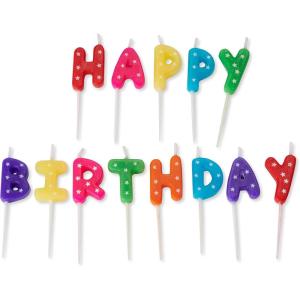 Papyrus Birthday Candles, Ombré (24-Count)(Happy Birthday Toothpicks)