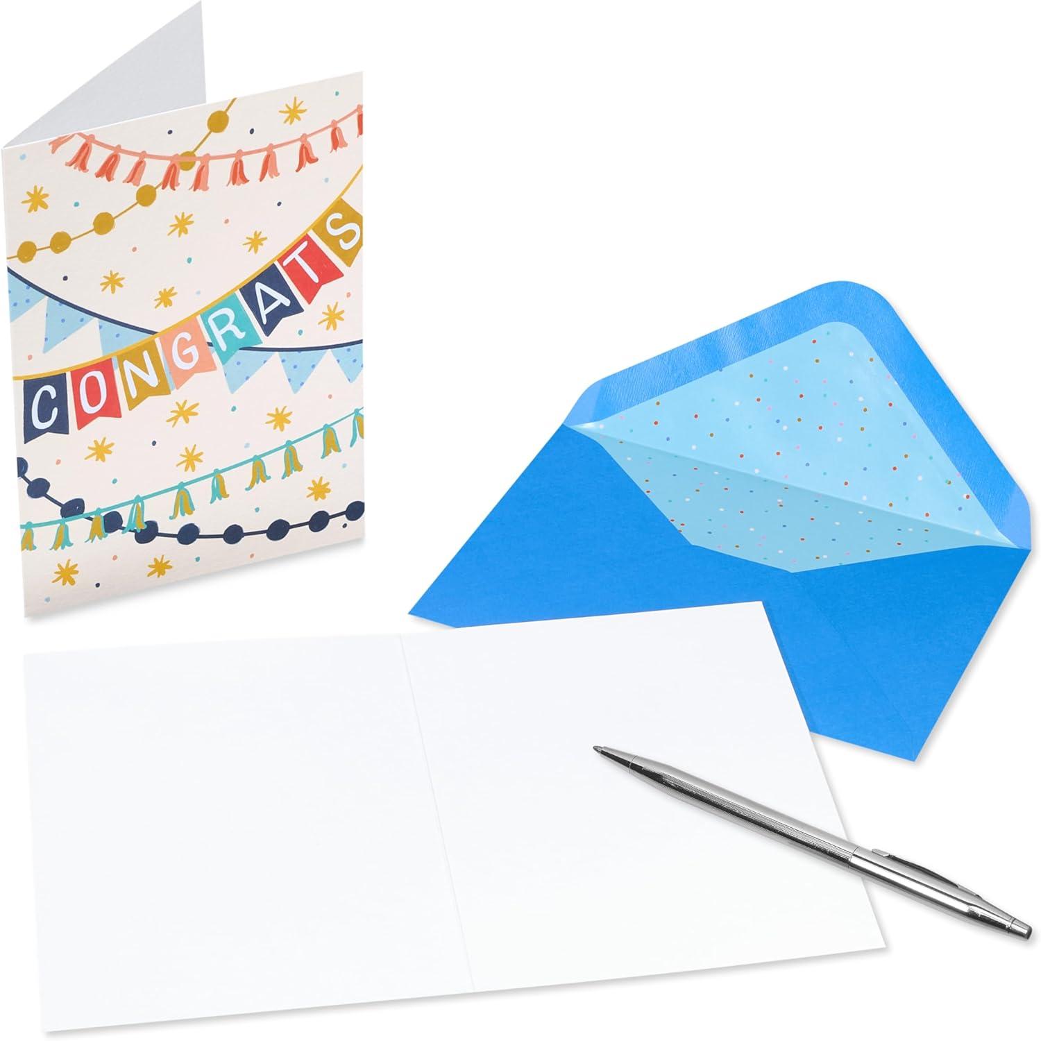 imagePapyrus Congratulations Card Assortment with Decorative Box 6CountFSC LG KPSK GRAD THANK YOU