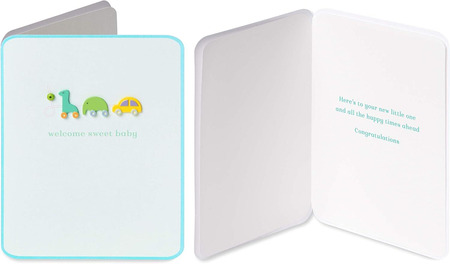 imagePapyrus New Baby Cards Wood Block and Magic 2CountCongratulations