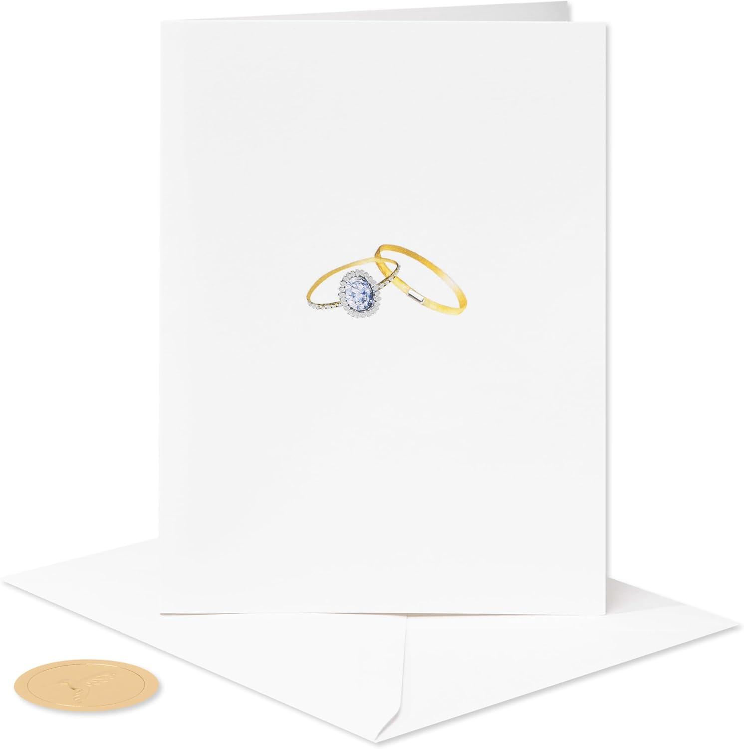 imagePapyrus Wedding Card CongratulationsFSC WEDDING RINGS