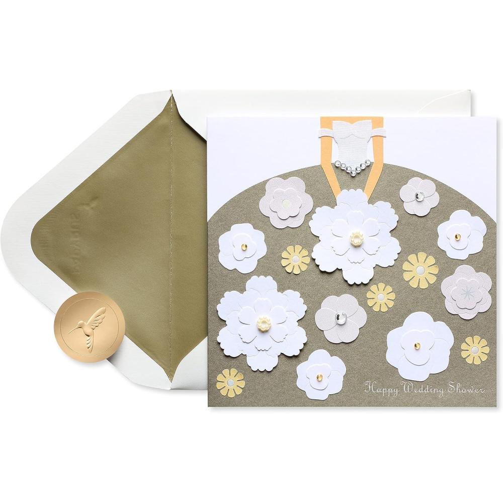 imagePapyrus Wedding Shower Card for the BridetoBe Happiest Wedding ShowerLifetime of Happiness