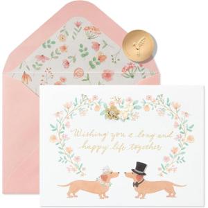 Papyrus Wedding Card (Congratulations)(FSC Wedding Dachshunds)