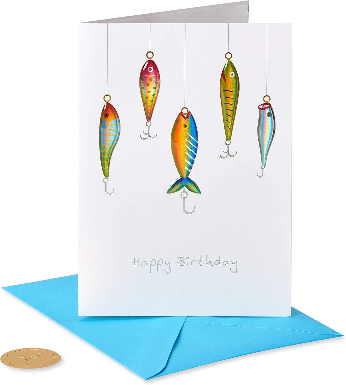imagePapyrus Birthday Card for Fisherman Catch the Best BirthdayCatch the Best Birthday