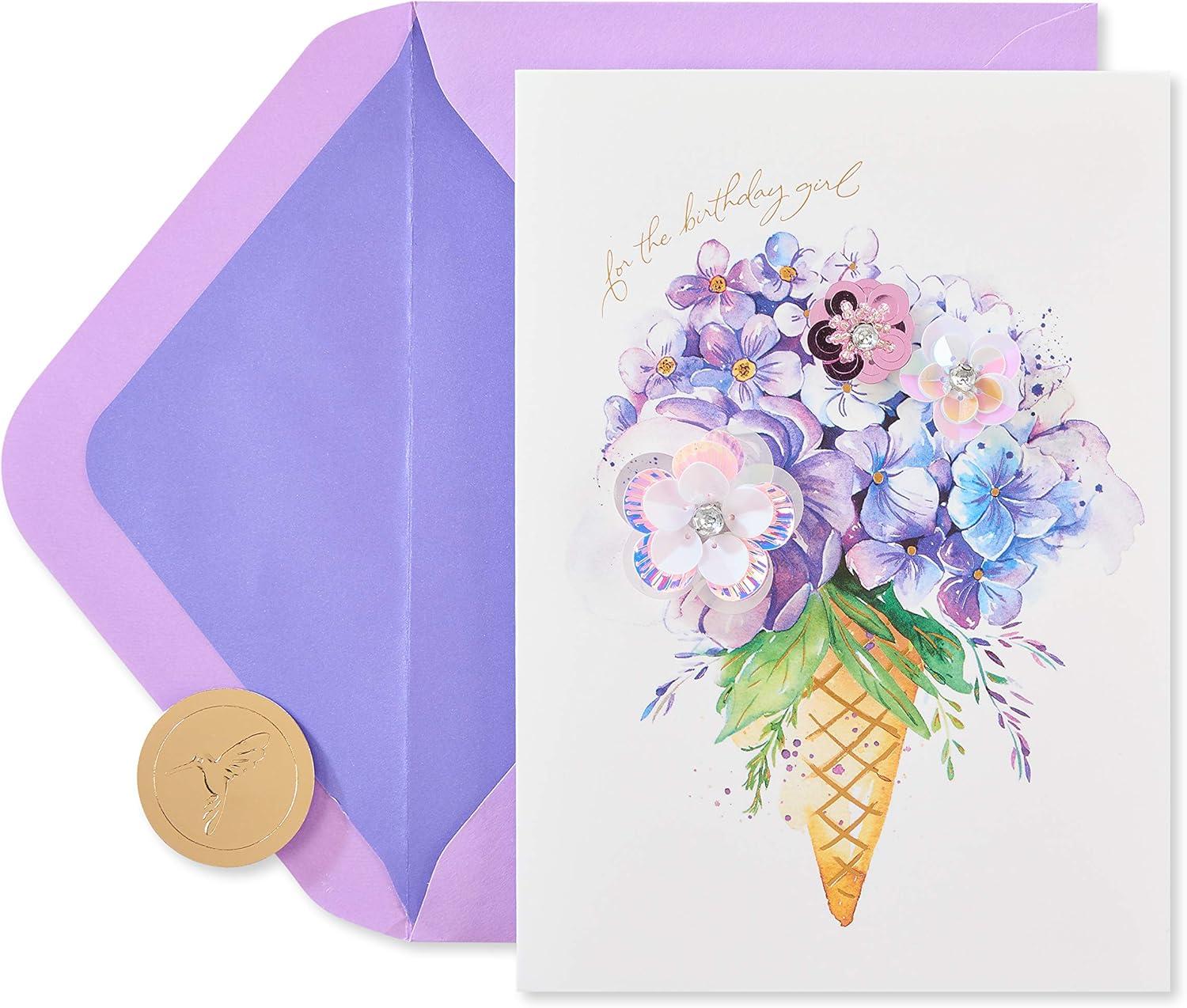 imagePapyrus Birthday Card for Her Bouquet Full of Sweet Wishes