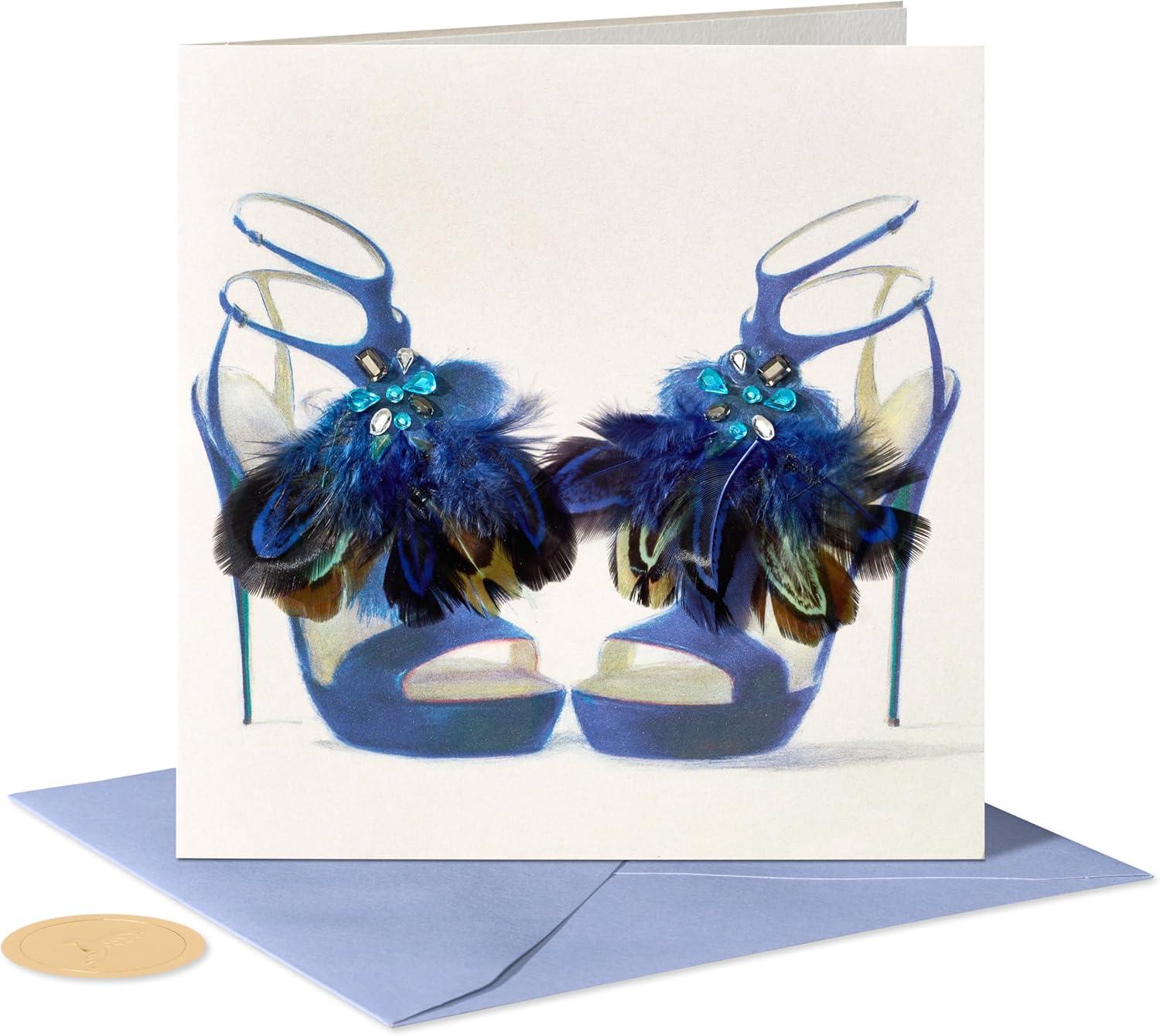 imagePapyrus Birthday Card for Her Most Amazing YearFashion Feather Heels