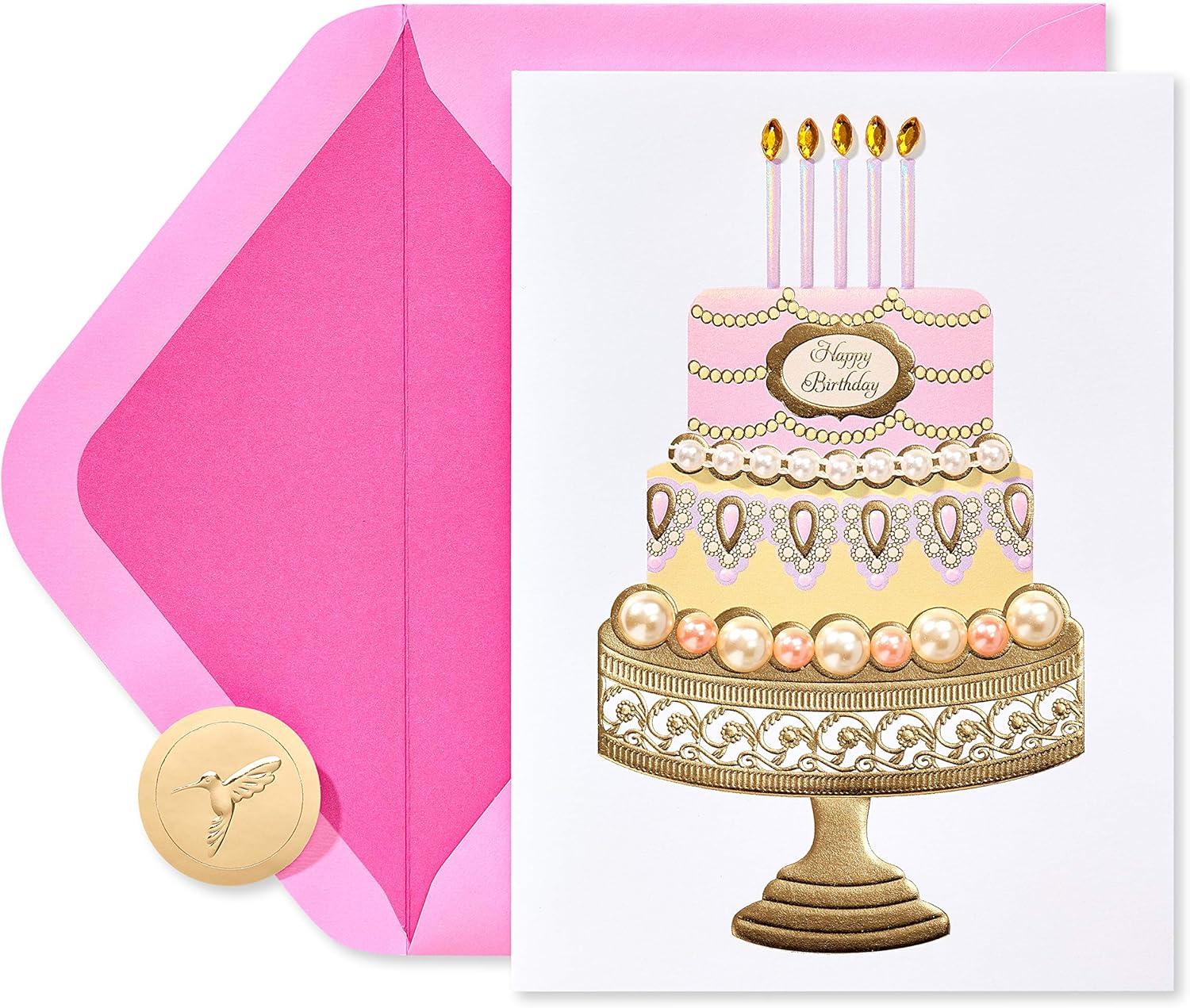 imagePapyrus Birthday Card for Her Sweetest Kind of DayPearl Birthday Cake