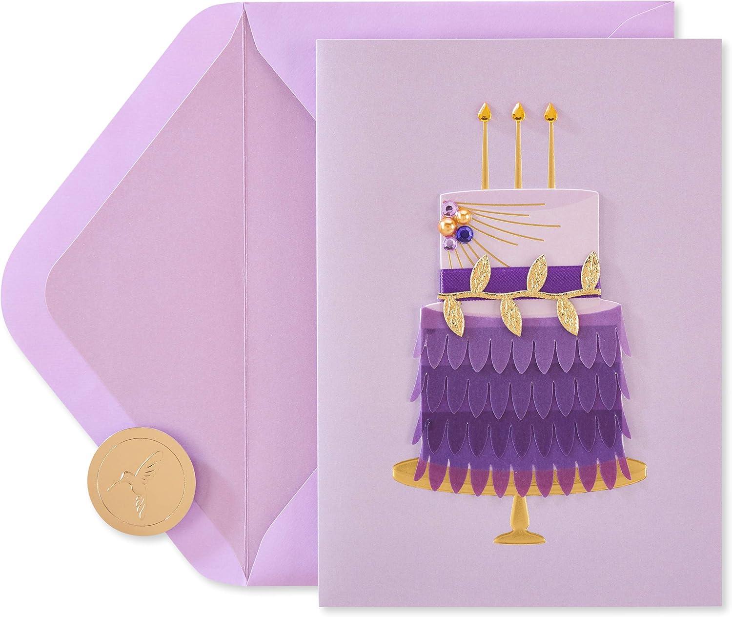imagePapyrus Funny Birthday Card for Her Making HistoryFeather Cake