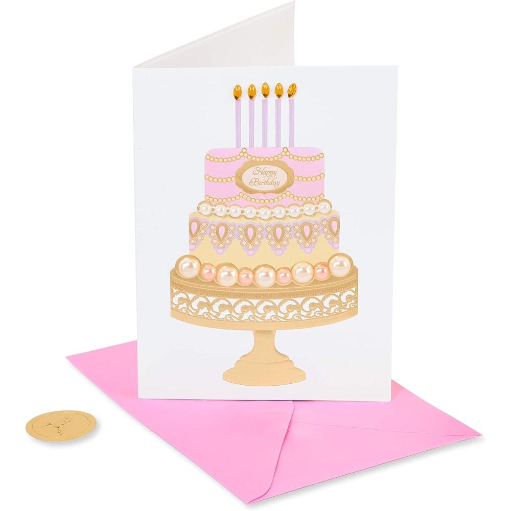 imagePapyrus Birthday Card for Her Sweetest Kind of DayPearl Birthday Cake