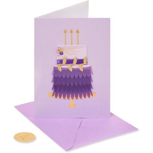 Papyrus Funny Birthday Card for Her (Making History)(Feather Cake)
