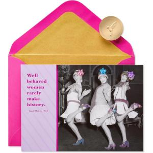 Papyrus Funny Birthday Card for Her (Making History)(Multicolor)