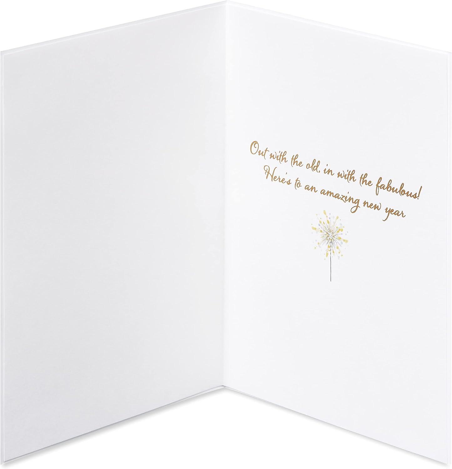 imagePapyrus Happy New Year Card  Designed by Bella Pilar Out with the Old In With the Fabulous