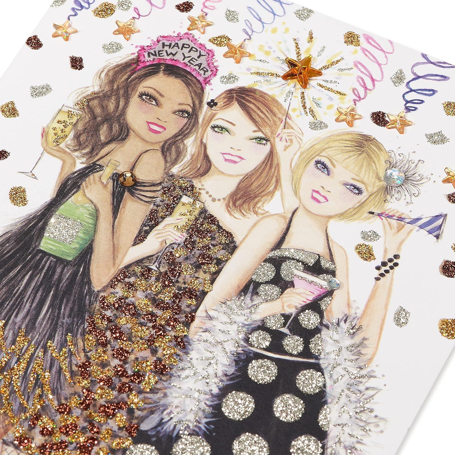 imagePapyrus Happy New Year Card  Designed by Bella Pilar Out with the Old In With the Fabulous