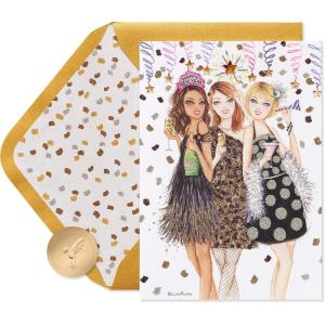 Papyrus Happy New Year Card – Designed by Bella Pilar (Out with the Old, In With the Fabulous)