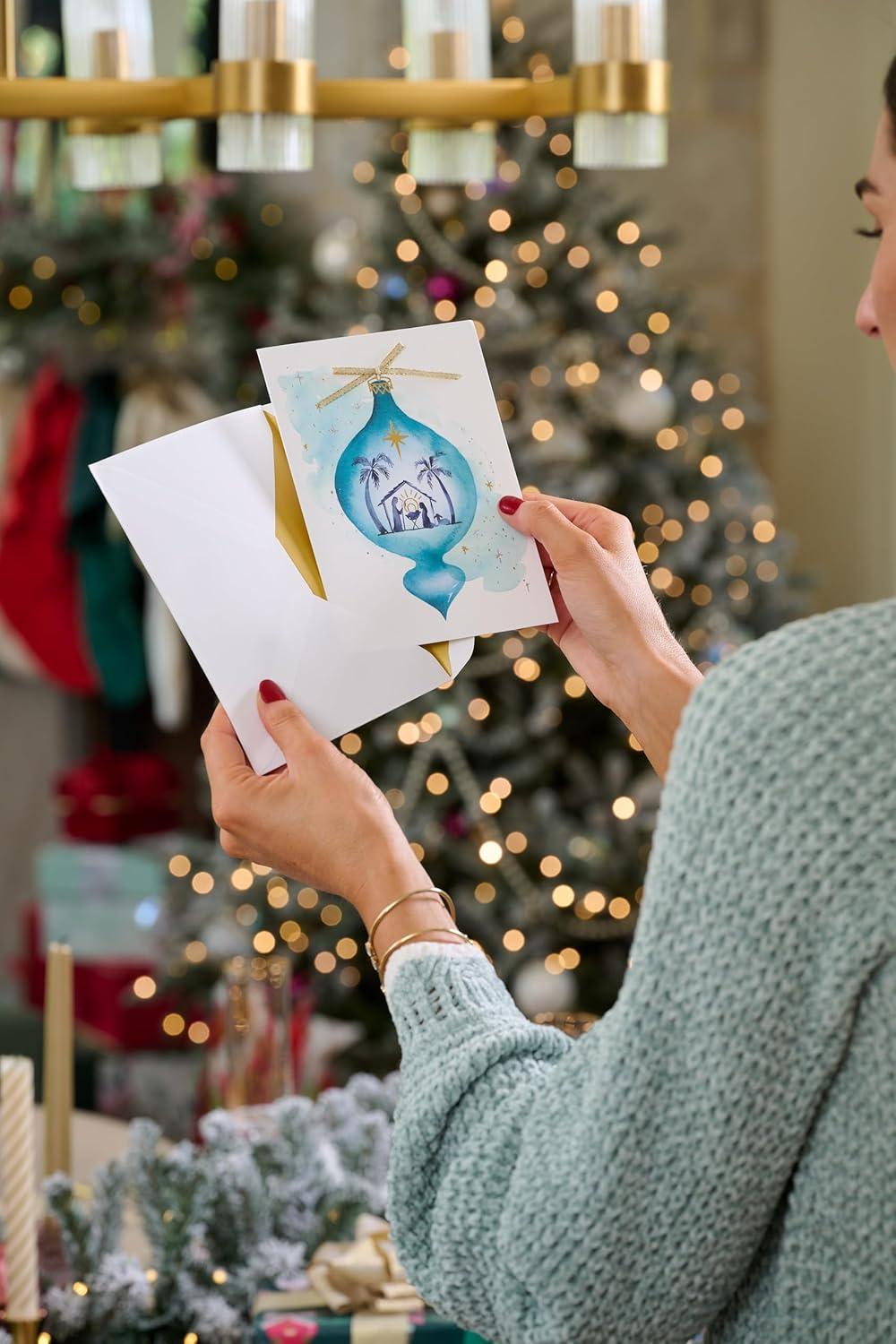 imagePapyrus Religious Christmas Card with Nativity Scene True Spirit of Christmas