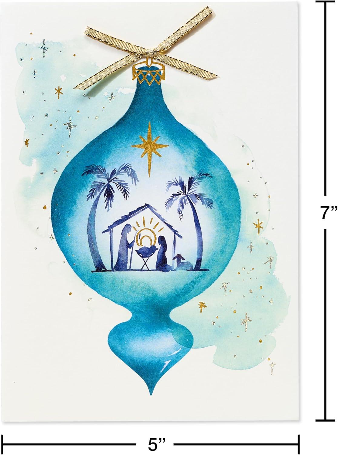 imagePapyrus Religious Christmas Card with Nativity Scene True Spirit of Christmas