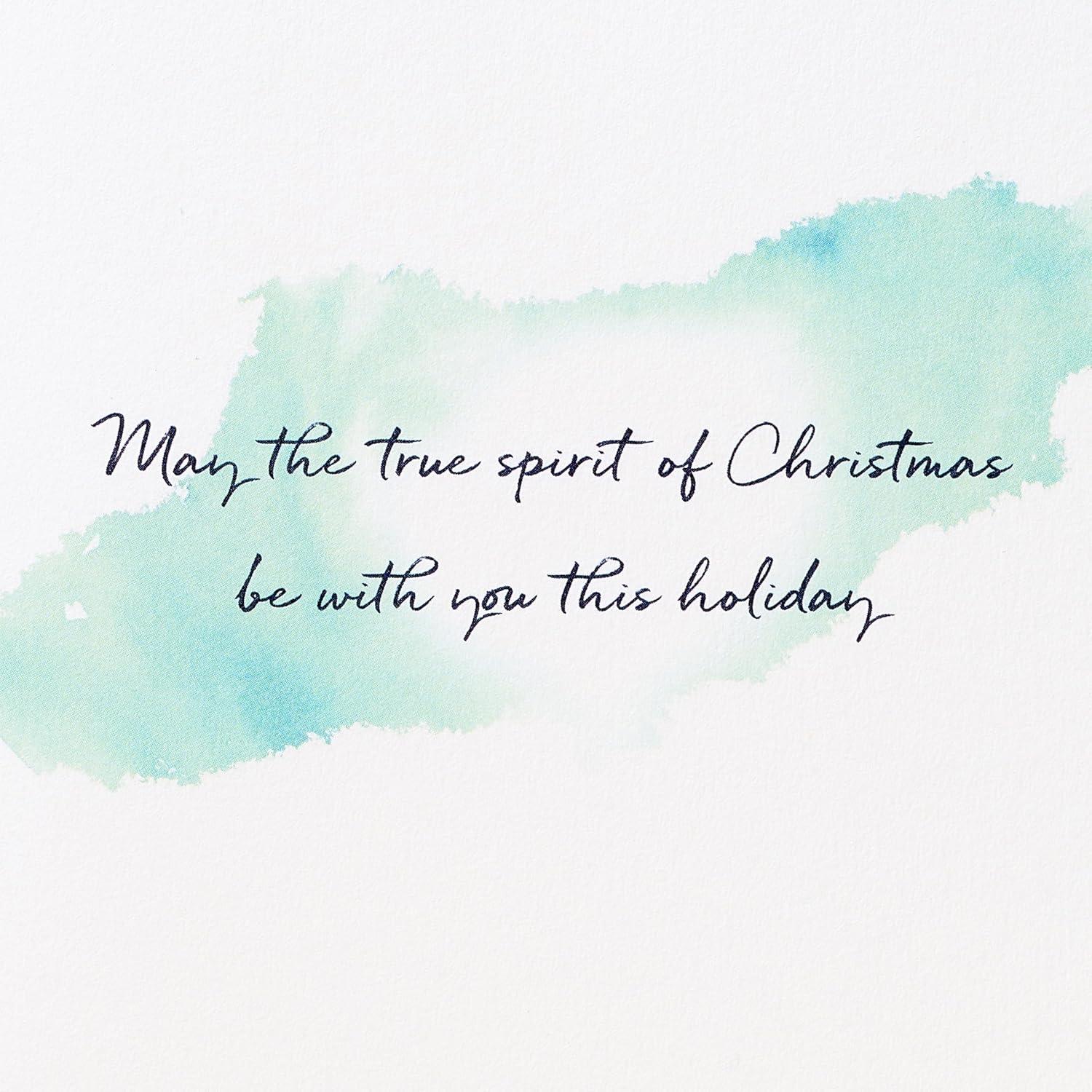 imagePapyrus Religious Christmas Card with Nativity Scene True Spirit of Christmas