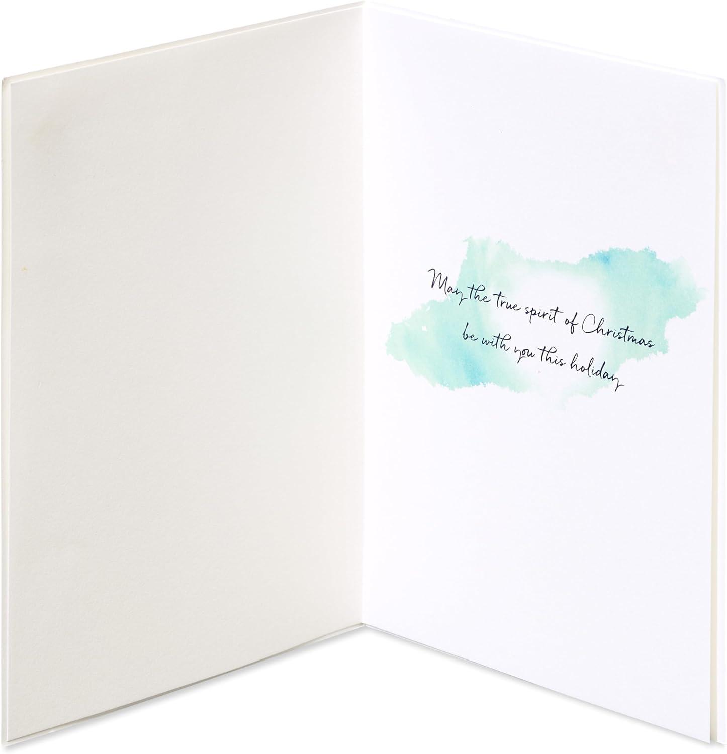 imagePapyrus Religious Christmas Card with Nativity Scene True Spirit of Christmas