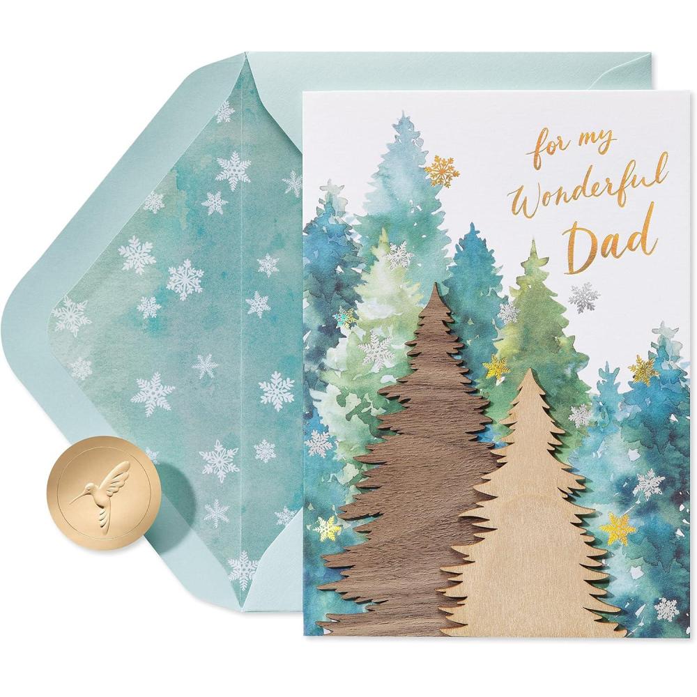 imagePapyrus Christmas Card for Dad Gifts of Warmth Generosity and LoveHow Grateful I Am