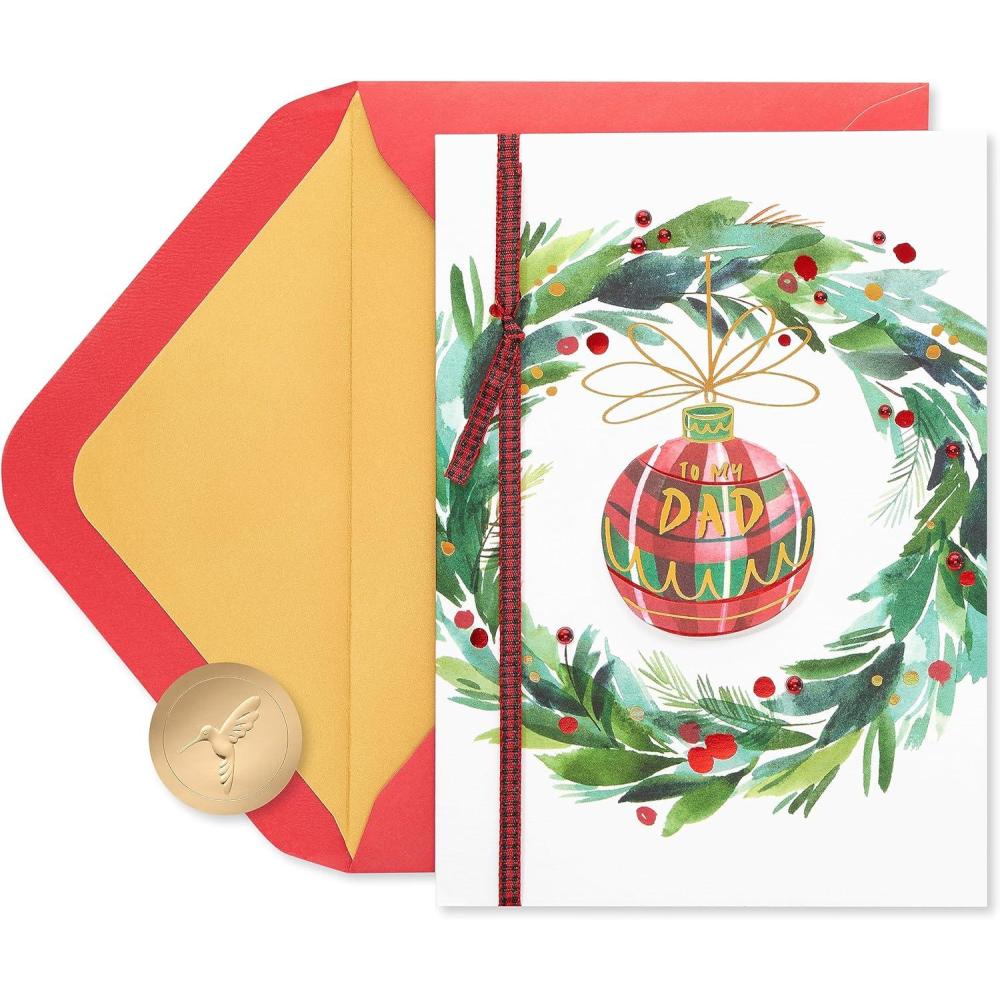 imagePapyrus Christmas Card for Dad Grateful for the MemoriesGrateful for the Memories