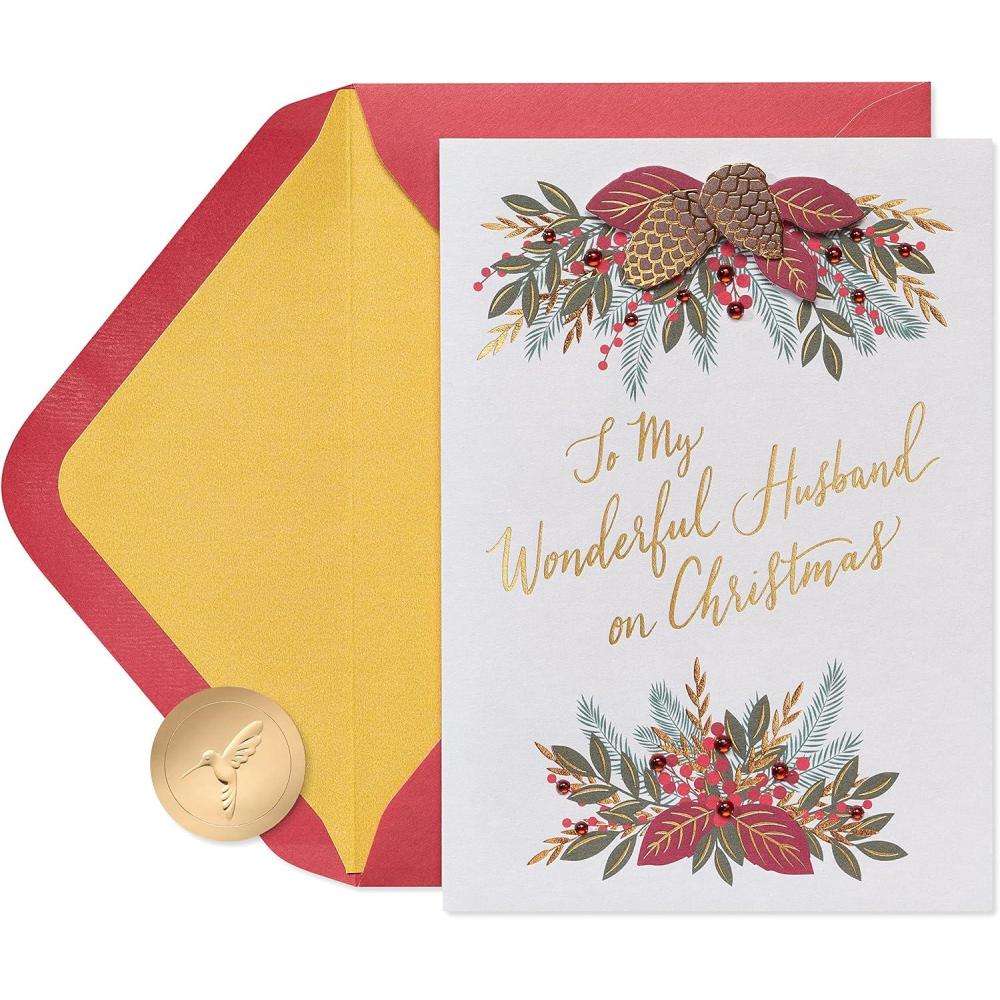 imagePapyrus Christmas Card for Husband Love and WarmthSharing the Season