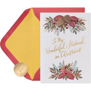 Papyrus Christmas Card for Husband (Love and Warmth)(Sharing the Season)