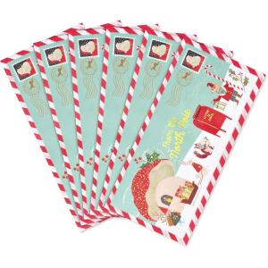 Papyrus Whimsical Christmas Envelope Bundle with Hummingbird Seals – Perfect for Stocking Stuffers, Letters to Santa and More (6-Count)