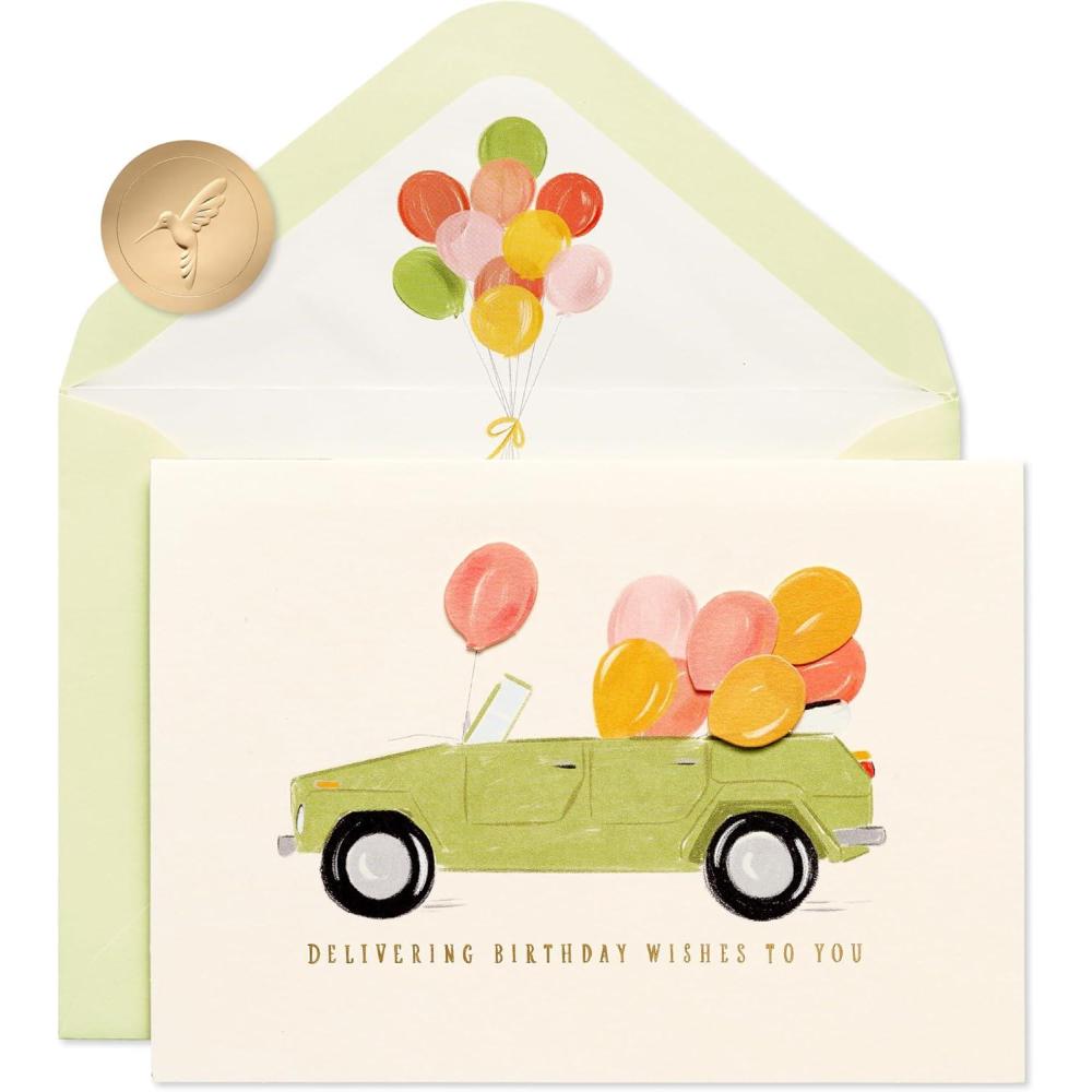 imagePapyrus Birthday Card Good YearFSC Birthday Car and Balloons
