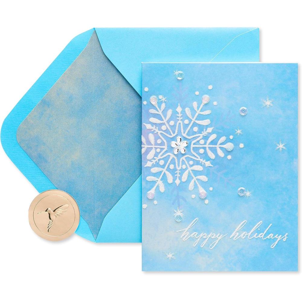 imagePapyrus Blank Holiday Card SnowflakesSnowflakes