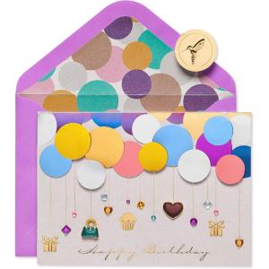 Papyrus Birthday Card (Extraordinary Day)(Layers of Balloons)