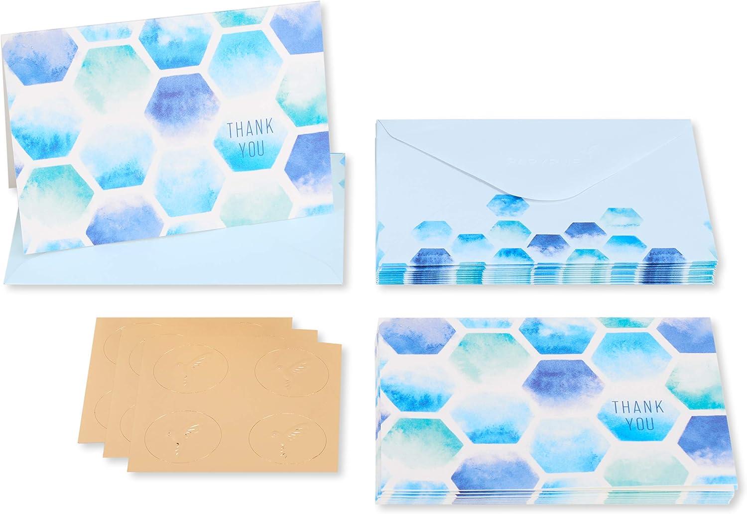 imagePapyrus Blank Cards with Envelopes Hexagon Pattern 14CountHexagon Pattern