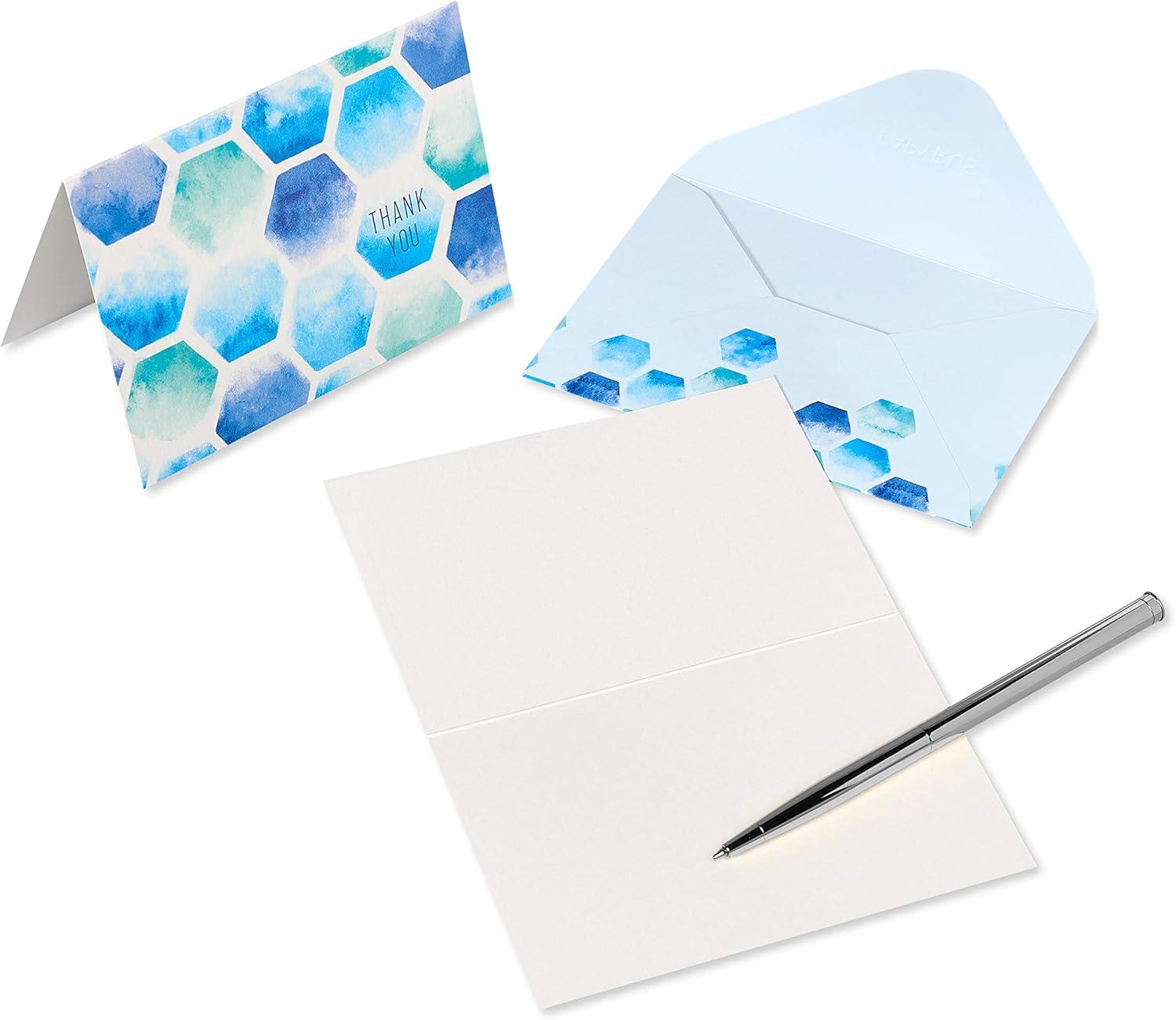 imagePapyrus Blank Cards with Envelopes Hexagon Pattern 14CountHexagon Pattern
