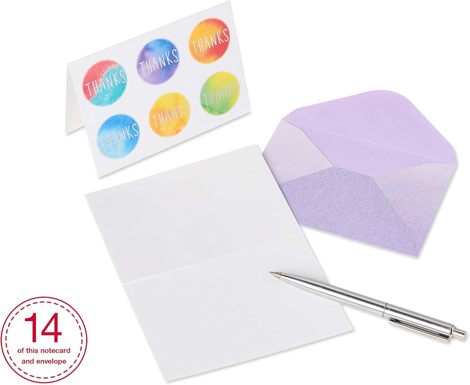 imagePapyrus Blank Cards with Envelopes Hexagon Pattern 14CountTie Dye Dots