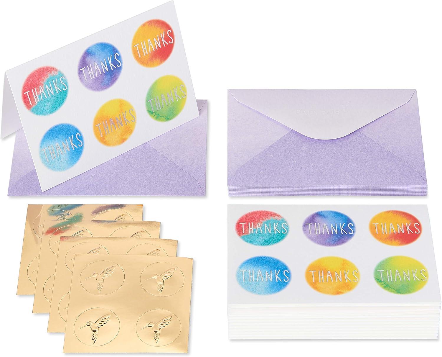 imagePapyrus Blank Cards with Envelopes Hexagon Pattern 14CountTie Dye Dots