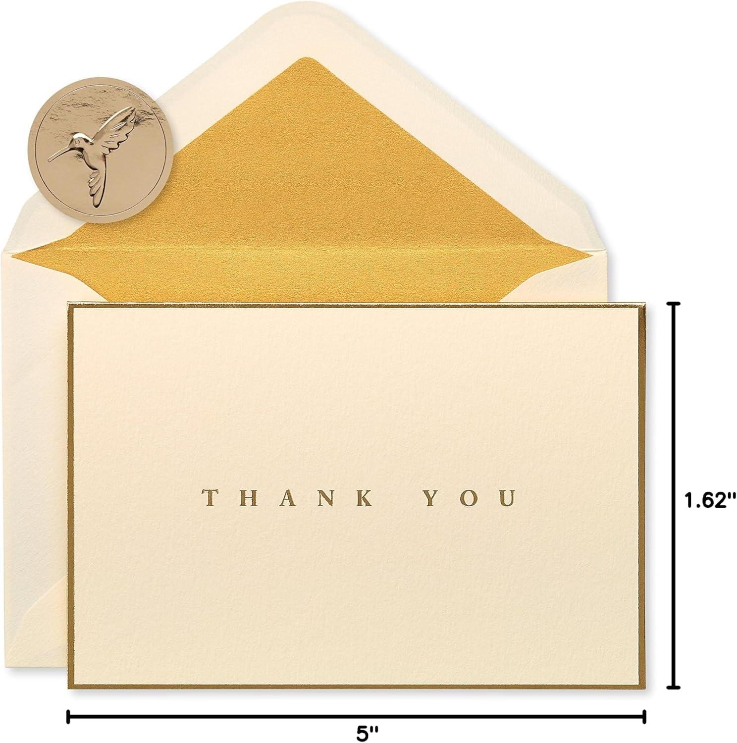 imagePapyrus Blank Cards with Envelopes Hexagon Pattern 14Countgold cream