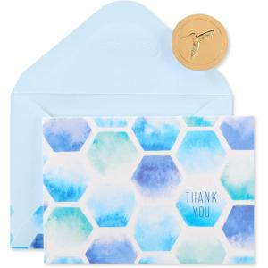 Papyrus Blank Cards with Envelopes, Hexagon Pattern (14-Count)(Hexagon Pattern)