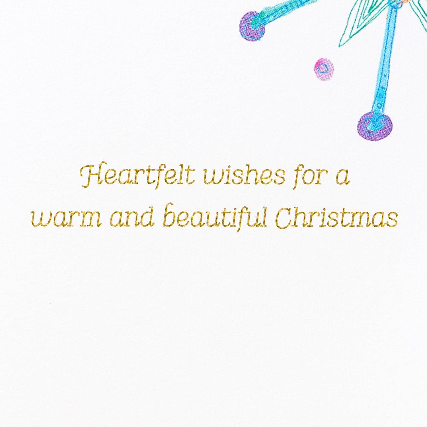 imagePapyrus Artistic Christmas Card with Festive Bird Designed by House of Turnowsky Heartfelt WishesFSC Holiday Bird W Hat