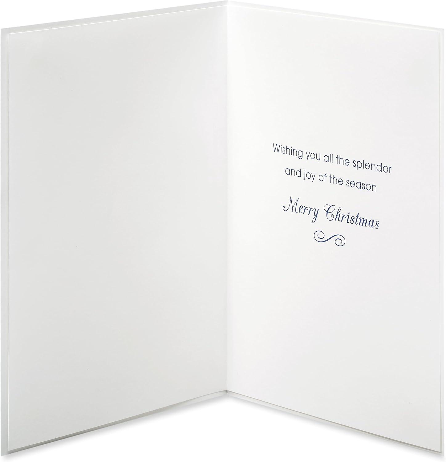 imagePapyrus Artistic Christmas Card with Festive Bird Designed by House of Turnowsky Heartfelt WishesSplendor and Joy of the Season