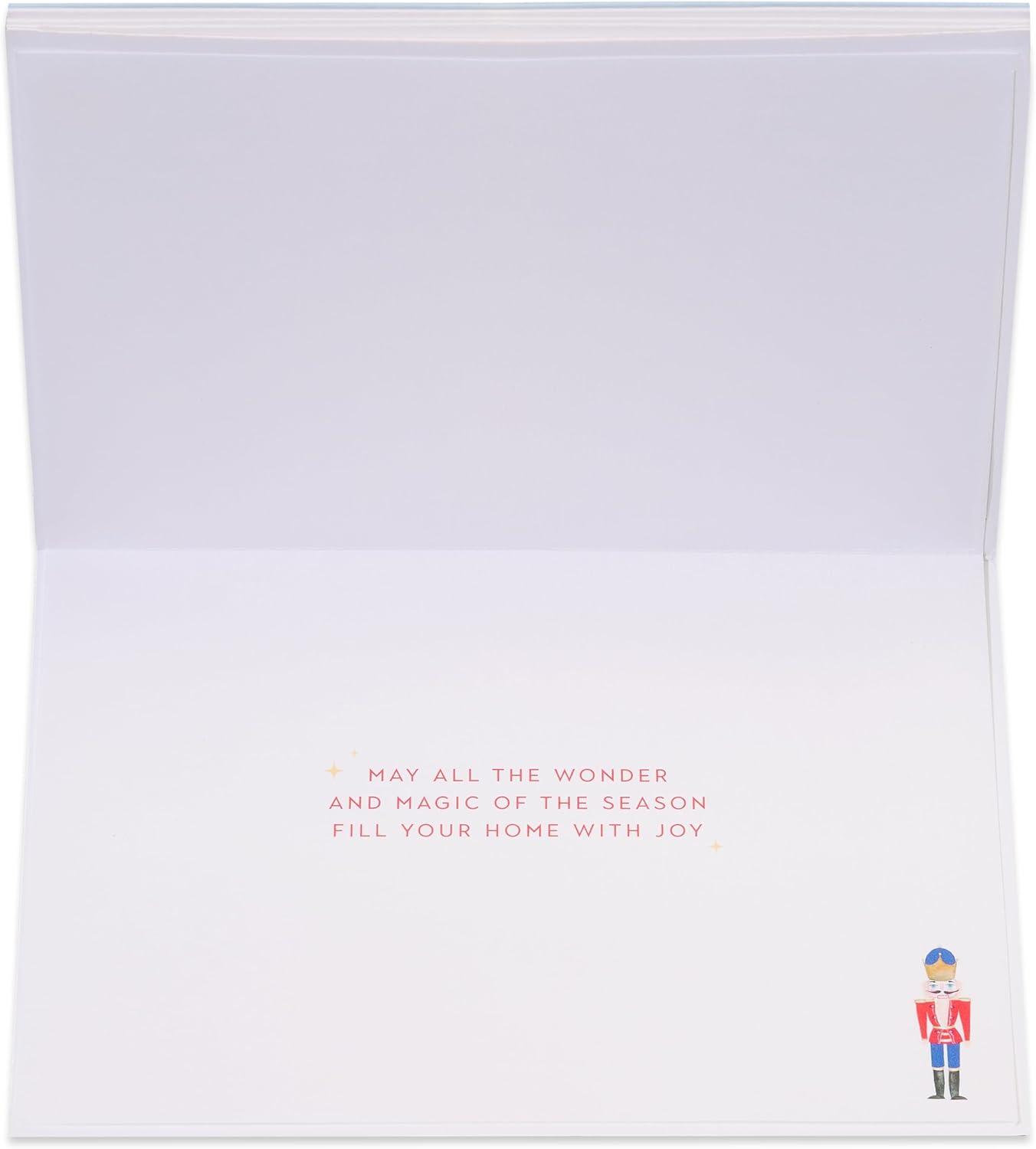 imagePapyrus Christmas Tree Card with Metallic Snowflakes Joyful WishesFSC Nutcracker Shadowbox