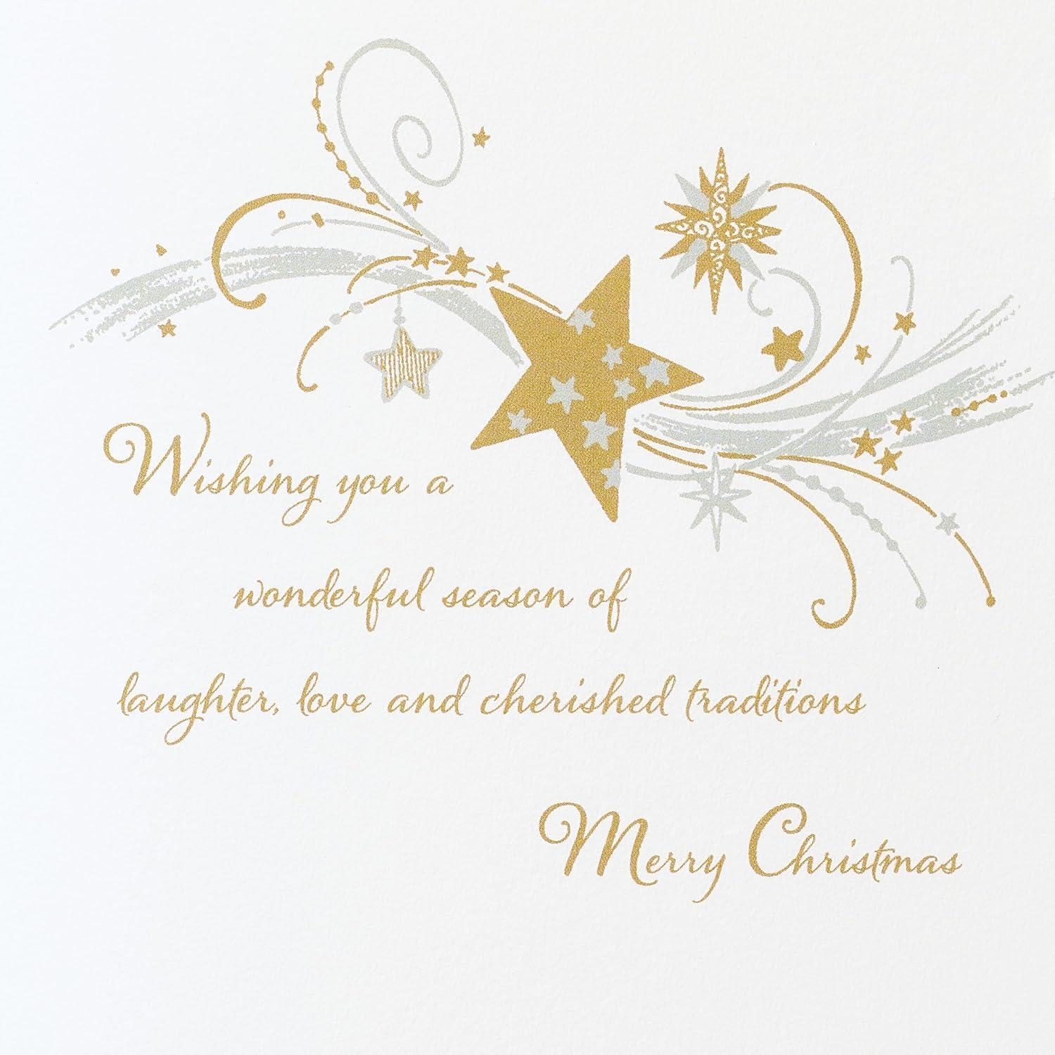 imagePapyrus Christmas Tree Card with Metallic Snowflakes Joyful WishesFSC Star Tree
