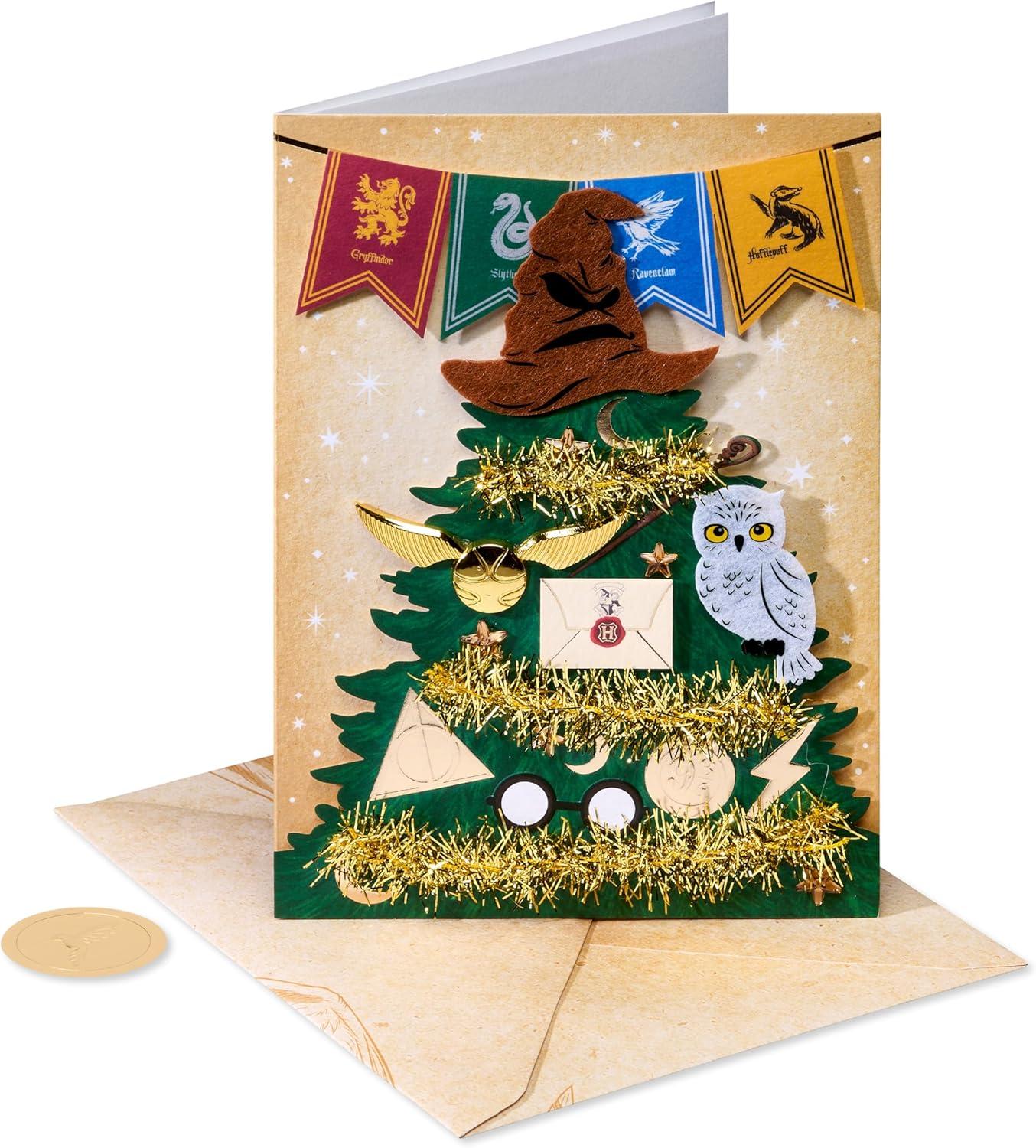 imagePapyrus Harry Potter Christmas Card Most Festive Yule SeasonFSC Harry Potter Tree