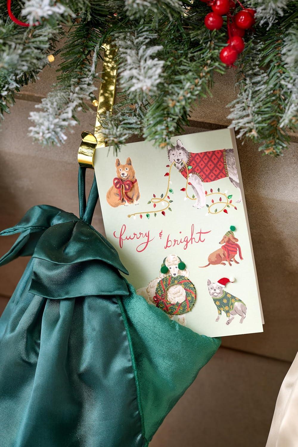 imagePapyrus Holiday Card with Dogs Perfect for Animal Lovers Truly PawsomeFSC Holiday Dogs